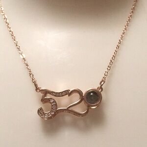 SS925 Rose Gold 520 (520 stands for I Love U) Global I Love U Necklace